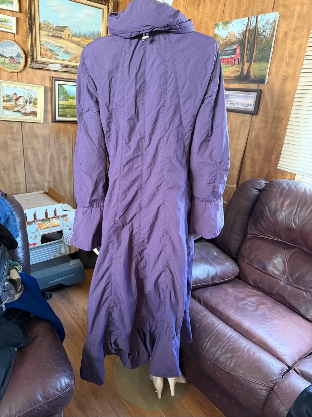 Creenstone Ruffle Spring Rain Coat - Picture 4 of 8
